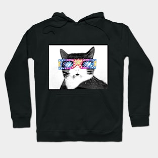 Cat Retro Psychedelic Hoodie